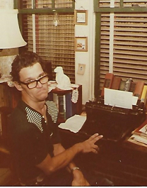 Brother at Desk with Typewriter